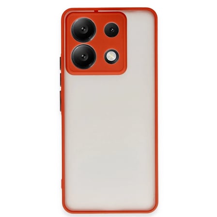 Xiaomi Redmi Note 13 5g Kılıf Montreal Silikon Kapak - Kırmızı