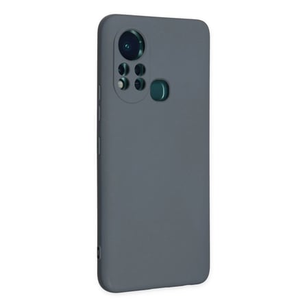 İnfinix Hot 11s Kılıf Nano İçi Kadife Silikon - Gri