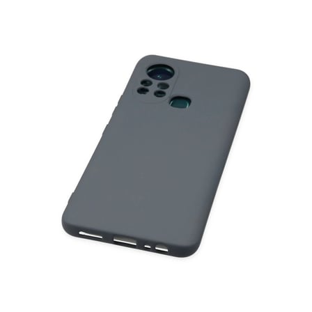 İnfinix Hot 11s Kılıf Nano İçi Kadife Silikon - Gri