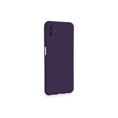 Samsung Uyumlu Galaxy A04 Kılıf Nano İçi Kadife Silikon - Mor