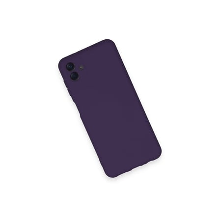 Samsung Uyumlu Galaxy A04 Kılıf Nano İçi Kadife Silikon - Mor