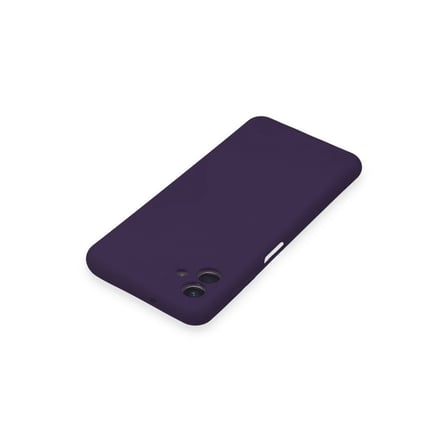 Samsung Uyumlu Galaxy A04 Kılıf Nano İçi Kadife Silikon - Mor