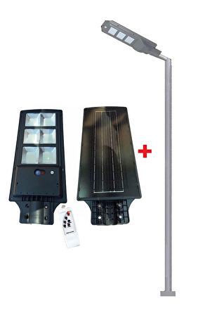 250W SOLAR BAHÇE LAMBASI CT-4641 + 3M. LAMBA DİREĞİ