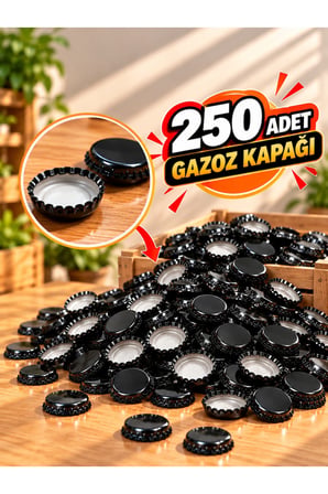 250 Adet Gazoz Kapağı