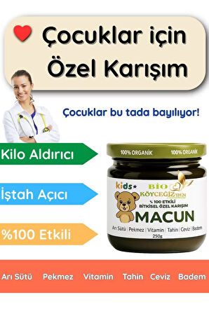 250gr Çocuklar için  Doğal Kilo aldırıcı - iştah Açıcı & Karışım – Kuruyemişli 