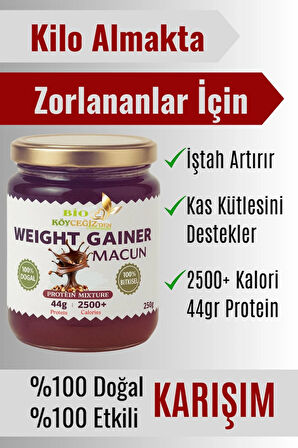 250gr -Kilo aldırıcı - iştah Açıcı %100 Doğal Takviye | Pekmez Bal Tahin Arı Sütü Badem Ceviz Karışımı