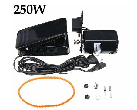 250W 10500 RPM Ev Tipi Aile Dikiş Makinesi Motoru ve Pedalı