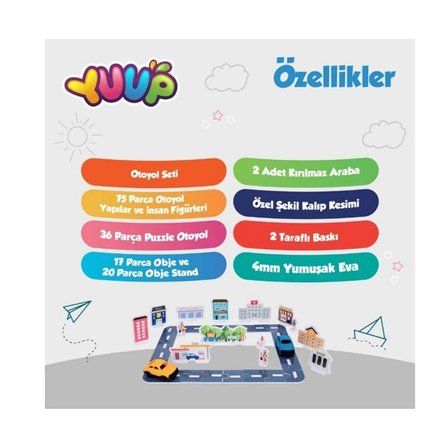 Aden Oyuncak My City Otoyol Puzzle Seti Adn-3413