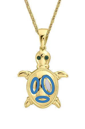 Altın Kaplumbağa Kolye