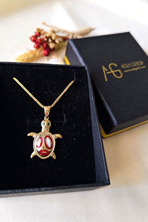 Altın Kaplumbağa Kolye