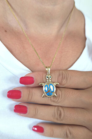 Altın Kaplumbağa Kolye