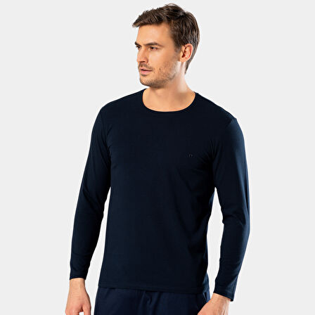 Cacharel Erkek Uzun Kollu T-Shirt 1333/Lacivert