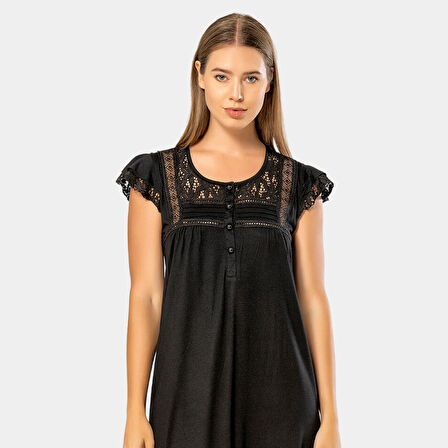 Türen Kadın Gecelik 3284/Siyah