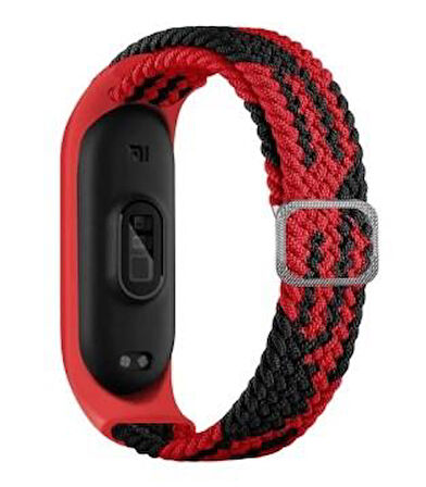 Xiaomi Mi Band 6 Mi Band 5 Uyumlu Tokalı Örgü Kordon
