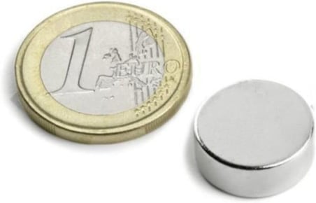 Dünya Magnet Yuvarlak Neodyum Mıknatıs, 15X5 Mm, Süper Güçlü Magnet, N35 Kalite