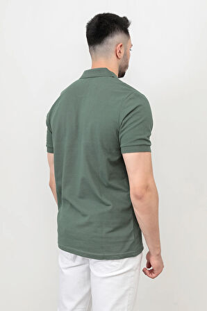 Erkek Polo Yaka Detaylı Kısa Kol Pike T-Shirt