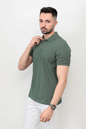 Erkek Polo Yaka Detaylı Kısa Kol Pike T-Shirt