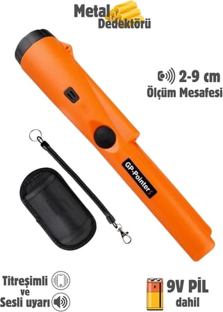 Metal Tespit Çubuğu Hassas Metale Sinyal Veren Sesli Ikazlı Arama