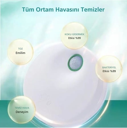 Kedi Tuvaleti İçin Akıllı Pet Koku Giderici Biyosensörlü Hava Temizleme Sistemi