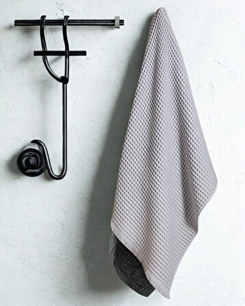 Angelina 3'lü Havlu Seti Gri  