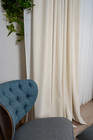 KADİFE Dokulu Ada Fon Perde Salon Yatak Odası