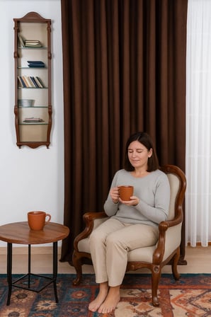 KADİFE Dokulu Ada Fon Perde Salon Yatak Odası