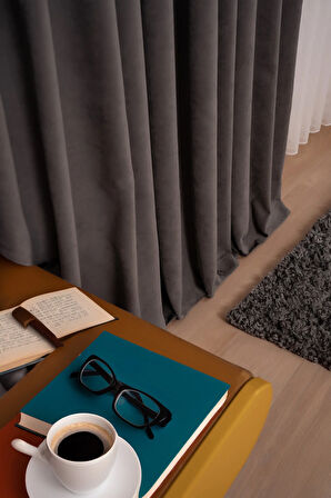 KADİFE Dokulu Ada Fon Perde Salon Yatak Odası