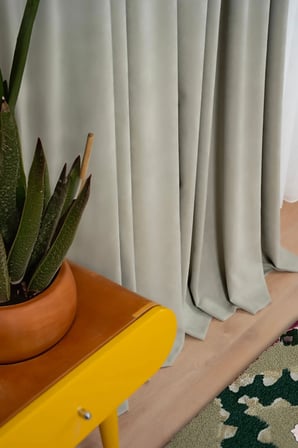 KADİFE Dokulu Ada Fon Perde Salon Yatak Odası
