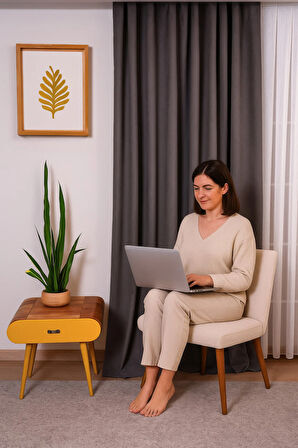 KADİFE Dokulu Ada Fon Perde Salon Yatak Odası