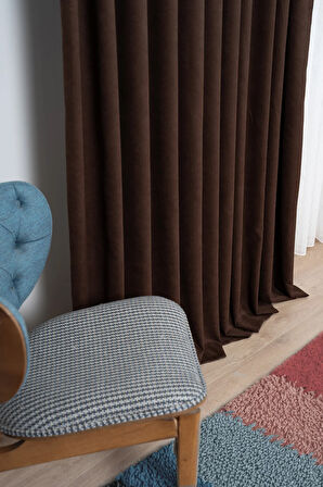 KADİFE Dokulu Ada Fon Perde Salon Yatak Odası