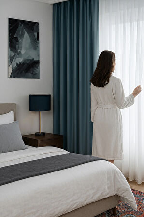 Blackout Işık Geçirmez Karartma Kalın Fon Perde Salon Yatak Odası Çocuk Odası