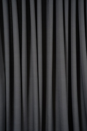 Doğal Dokulu Keten Görünümlü Dekoratif PİLESİZ Fon Perde Salon Yatak Odası