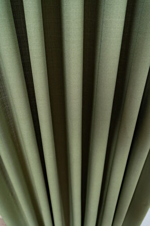 Doğal Dokulu Keten Görünümlü Dekoratif PİLESİZ Fon Perde Salon Yatak Odası