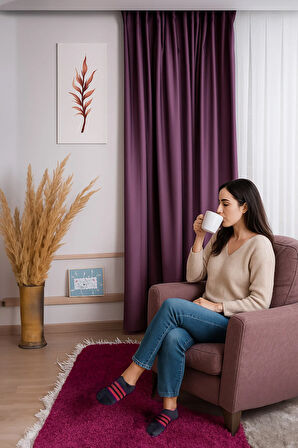 Blackout Işık Geçirmez Karartma Kalın Fon Perde Salon Yatak Odası Çocuk Odası