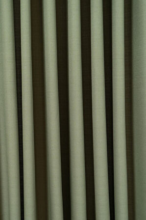 Doğal Dokulu Keten Görünümlü Dekoratif PİLESİZ Fon Perde Salon Yatak Odası