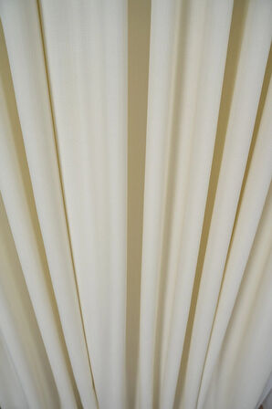 Doğal Dokulu Keten Görünümlü Dekoratif PİLESİZ Fon Perde Salon Yatak Odası