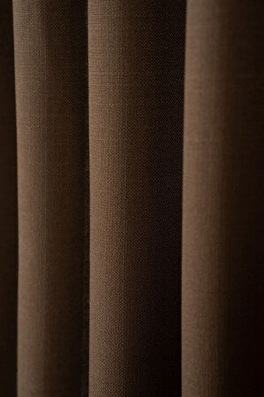 Doğal Dokulu Keten Görünümlü Dekoratif PİLESİZ Fon Perde Salon Yatak Odası