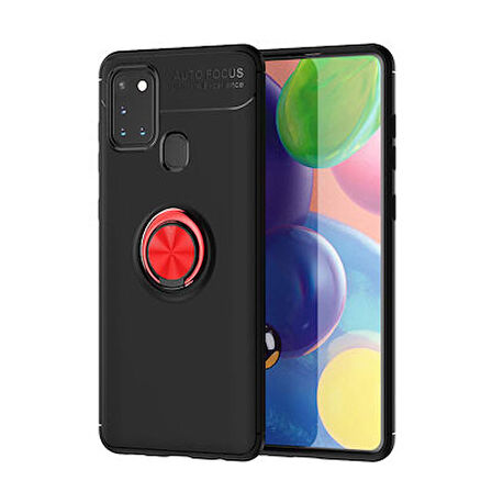 Samsung Galaxy A21S Kılıf Yüzüklü Şık Premium Silikon Kapak RCV/Ravel