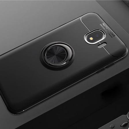 Samsung Galaxy J4 Kılıf Yüzüklü Şık Premium Silikon Kapak RCV/Ravel