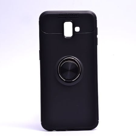 Samsung Galaxy J6 Plus Kılıf Yüzüklü Şık Premium Silikon Kapak RCV/Ravel