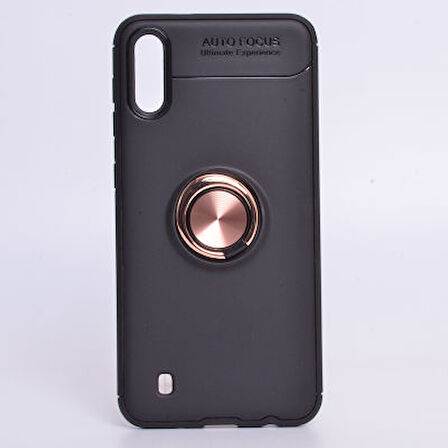 Samsung Galaxy M10 Kılıf Yüzüklü Şık Premium Silikon Kapak RCV/Ravel