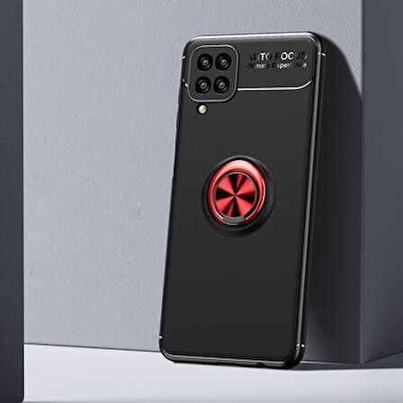 Samsung Galaxy M12 Kılıf Yüzüklü Şık Premium Silikon Kapak RCV/Ravel