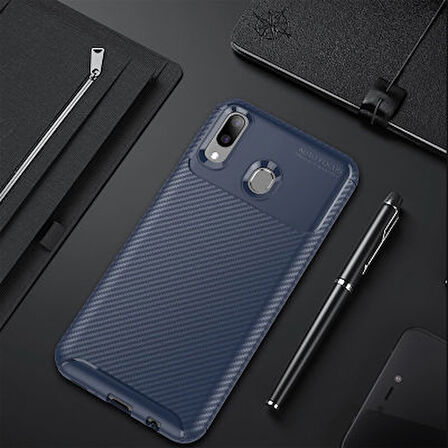 Samsung Galaxy M20 Kılıf El İzi Yapmayan Yüksek Kaliteli Silikondan Üretilmiş Premium Kapak RCV/Negro