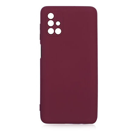 Samsung Galaxy M51 Lansman Kılıf İçi Dolgulu Esnek Soft Yapılı Premium Silikon Kapak RCV/Mara