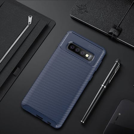 Samsung Galaxy S10 Kılıf El İzi Yapmayan Yüksek Kaliteli Silikondan Üretilmiş Premium Kapak RCV/Negro