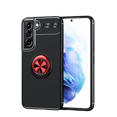 Samsung Galaxy S22 Kılıf Yüzüklü Şık Premium Silikon Kapak RCV/Ravel