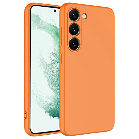 Samsung Galaxy S23 Lansman Kılıf İçi Dolgulu Esnek Soft Yapılı Premium Silikon Kapak RCV/Mara