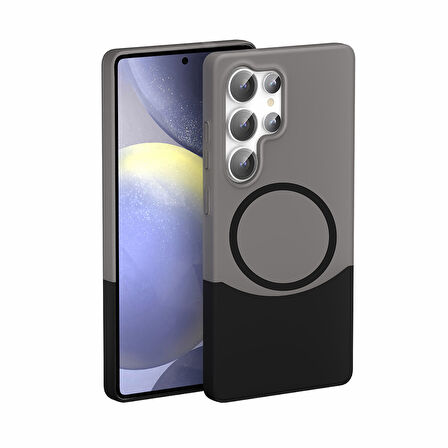 Samsung Galaxy S25 Ultra Kılıf M-Safe Özellikli Çift Parçalı Ultra İnce Sert Kapak RCV/Duble