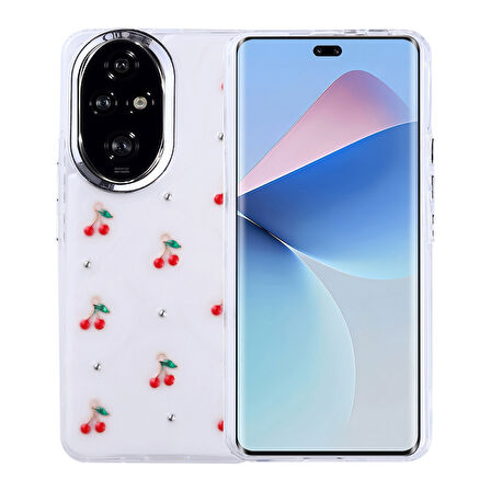 Honor 200 Kılıf Şeffaf Yapılı Sert Mini 3D Figürlü Şık Silikon Kapak RCV/Kutup