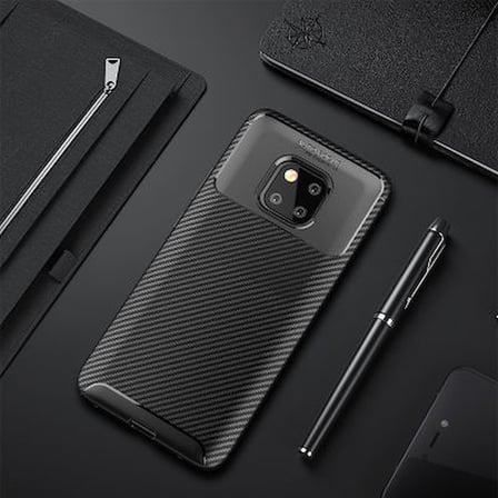 Huawei Mate 20 Pro Kılıf El İzi Yapmayan Yüksek Kaliteli Silikondan Üretilmiş Premium Kapak RCV/Negro